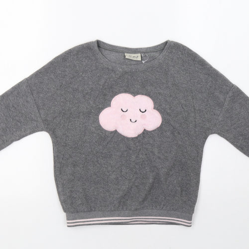 NEXT Girls Grey   Pullover Sweatshirt Size 7 Years