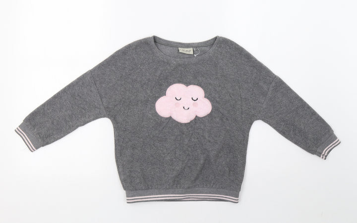 NEXT Girls Grey   Pullover Sweatshirt Size 7 Years