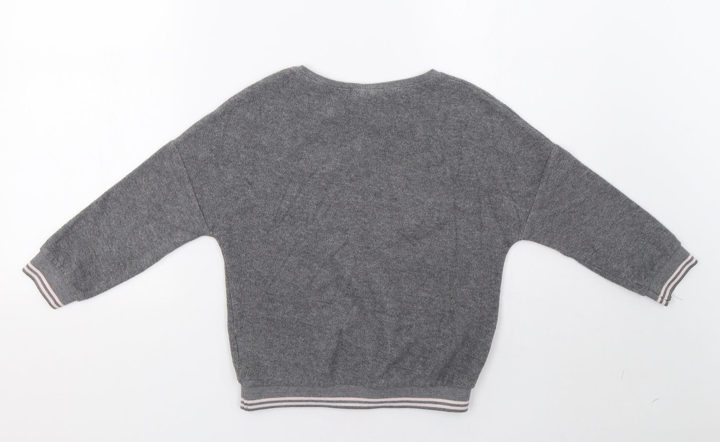 NEXT Girls Grey   Pullover Sweatshirt Size 7 Years