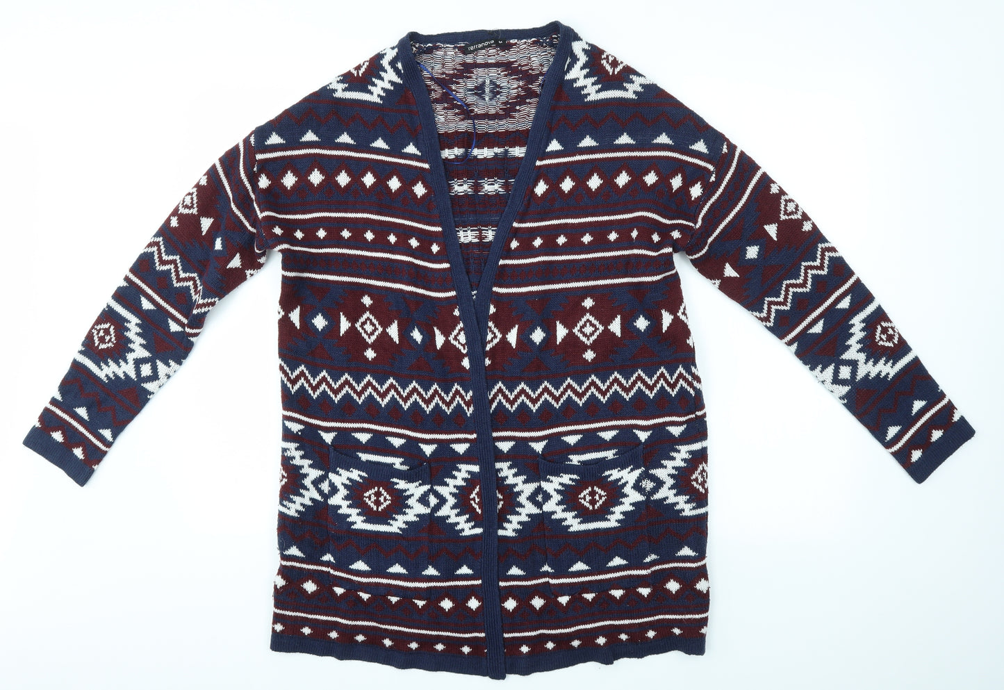 RERRANOVA Womens Multicoloured   Cardigan Jumper Size M  - festive christmas