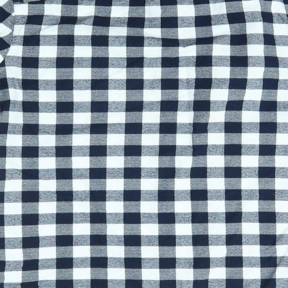 NEXT Mens Blue Check   Button-Up Size XS