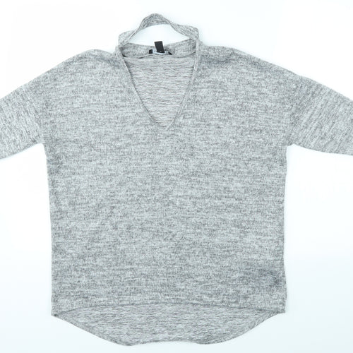 New Look Womens Grey   Basic Blouse Size S