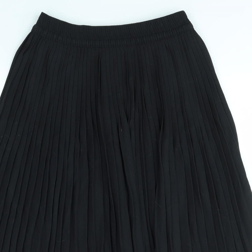 M&S Womens Black   A-Line Skirt Size 12