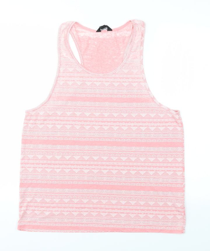 Cedar Wood State Womens Pink Basic Tank Size M