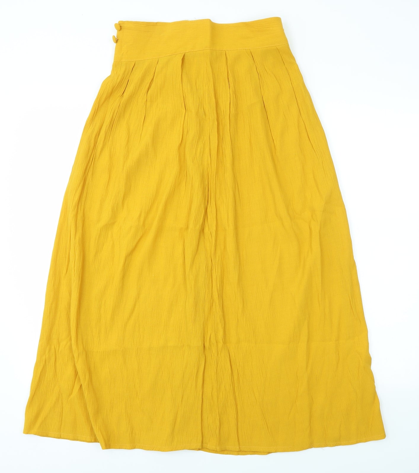 AMANDA BLAKE Womens Yellow   A-Line Skirt Size 12