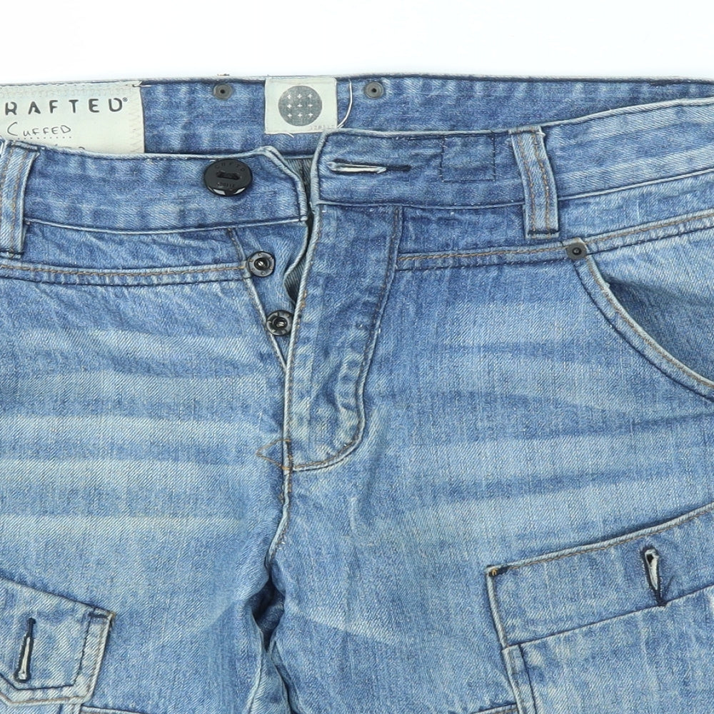 Crafted Mens Blue   Chino Shorts Size 30 in