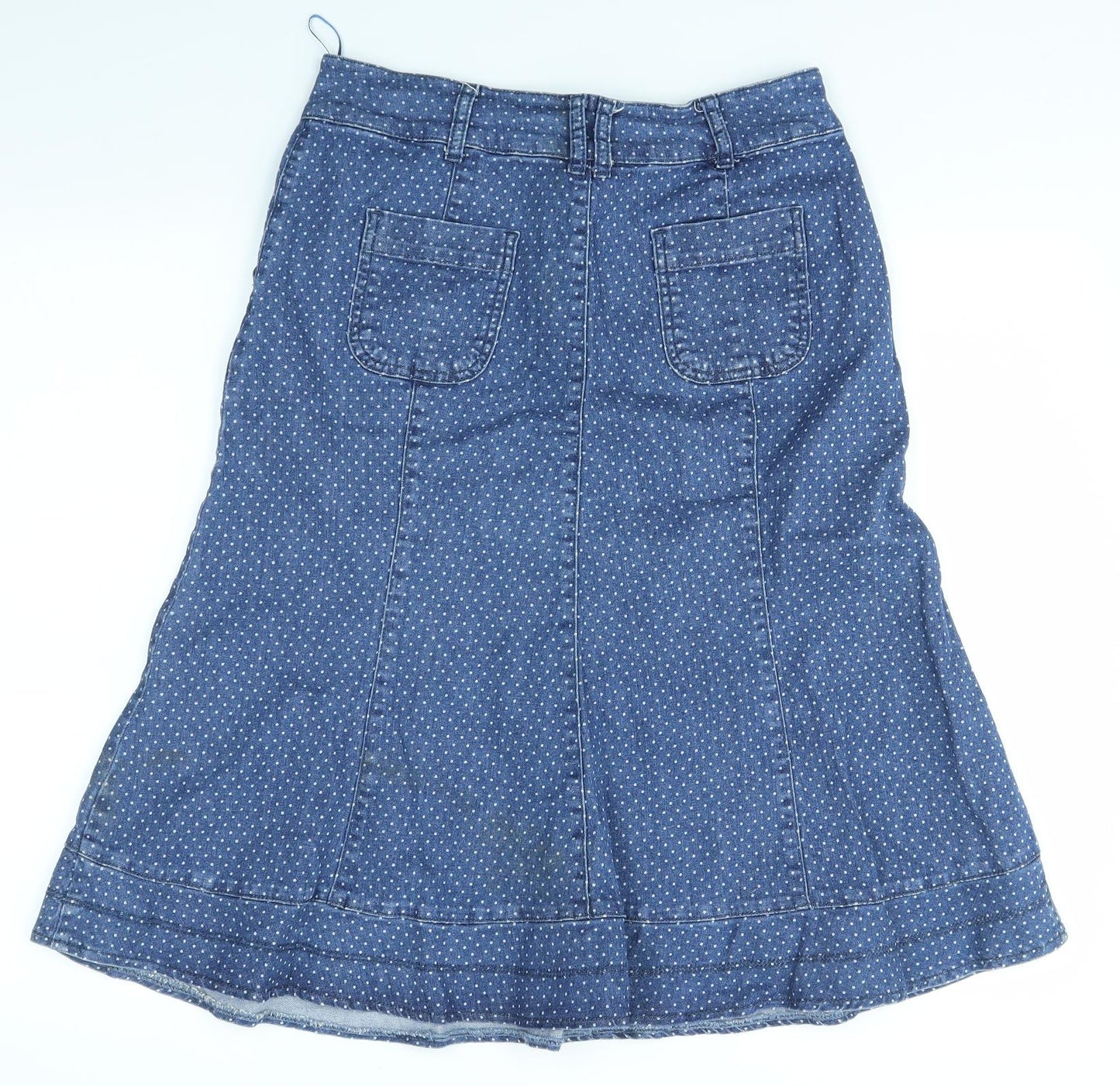 Per Una Womens Blue   A-Line Skirt Size 12