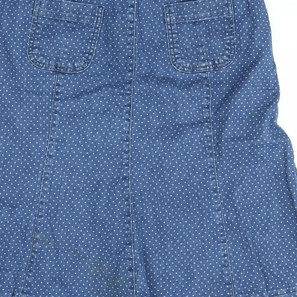 Per Una Womens Blue   A-Line Skirt Size 12