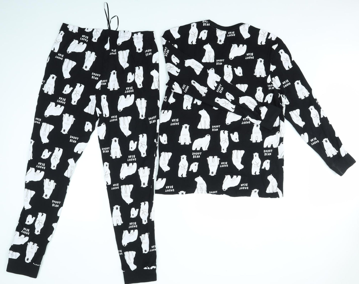 Matalan Womens Multicoloured Solid  Top Pyjama Set Size M