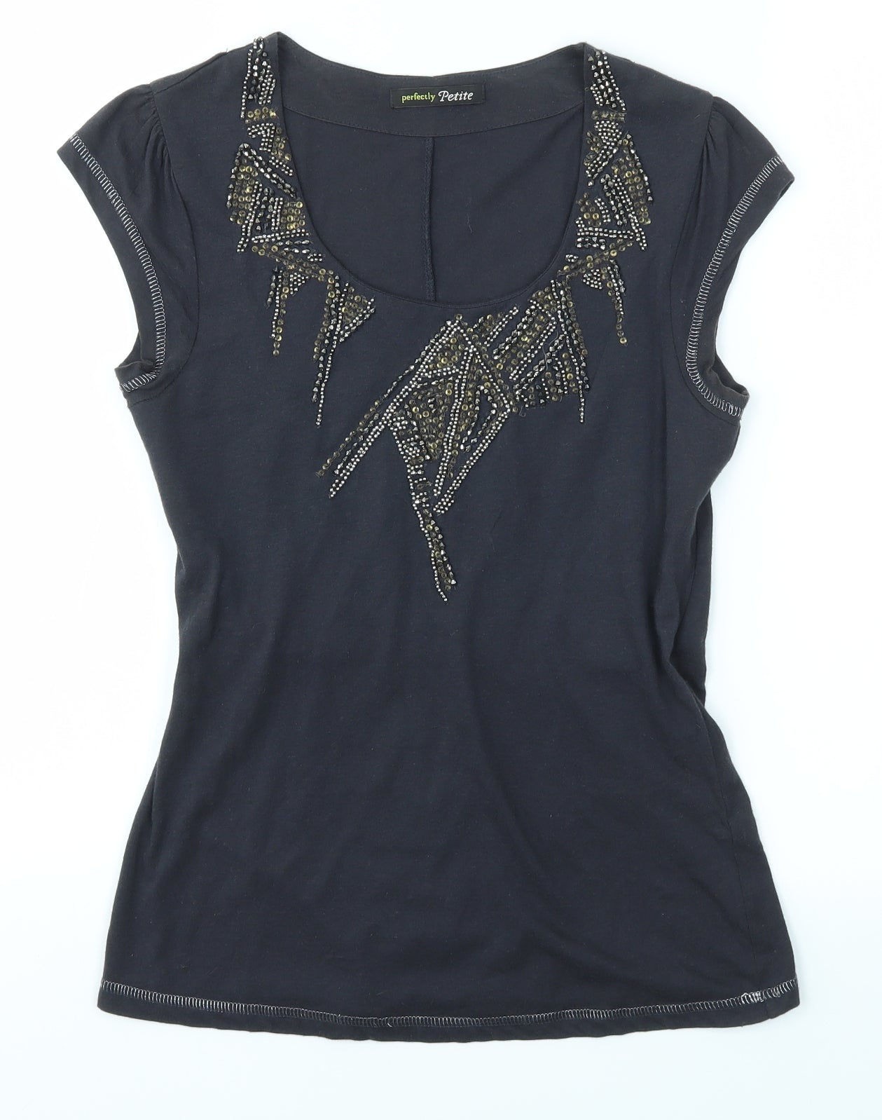 George Womens Grey   Basic Blouse Size 8