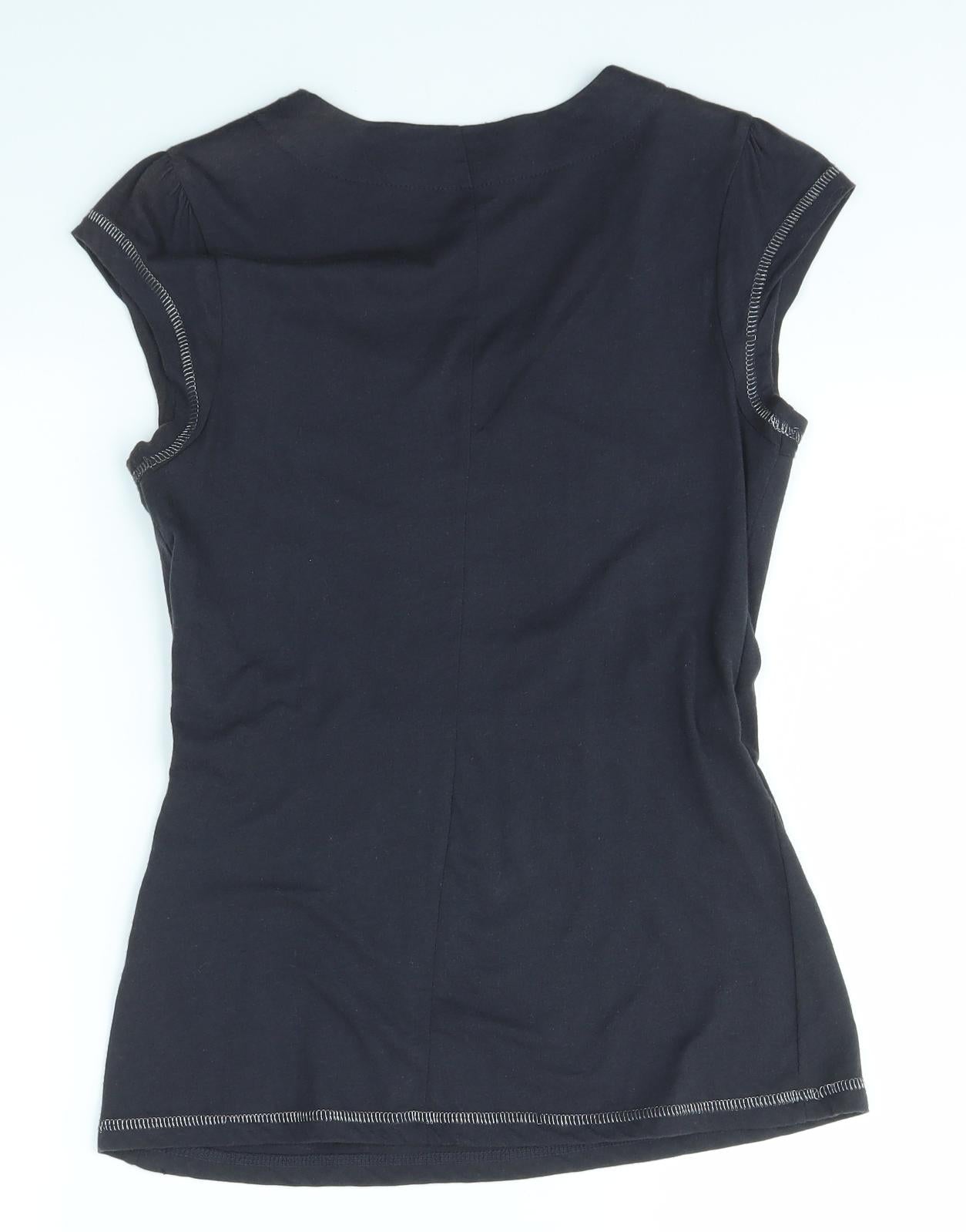 George Womens Grey   Basic Blouse Size 8