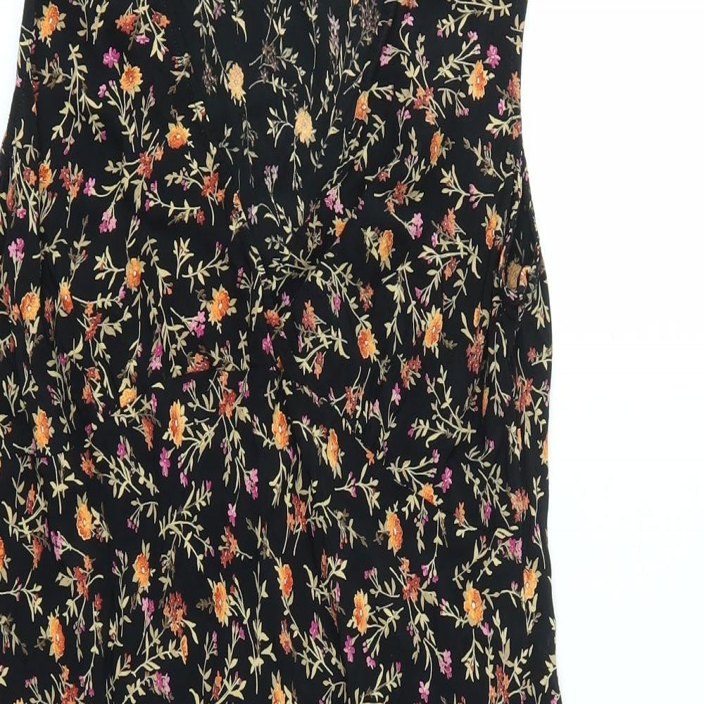 M&S Womens Multicoloured Floral  Tank Dress  Size 16