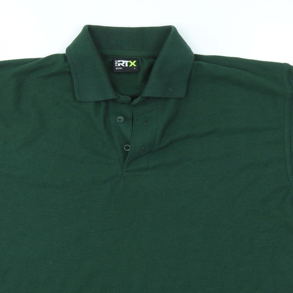 RTX Mens Green    Polo Size L