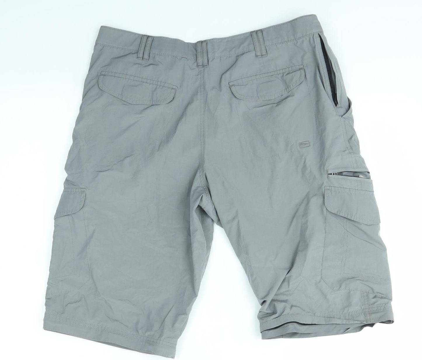 Blue Harbour Mens Grey   Cargo Shorts Size 36 in