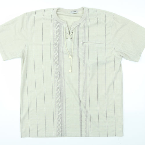 ZEEPMAYER Mens Green    T-Shirt Size 2XL