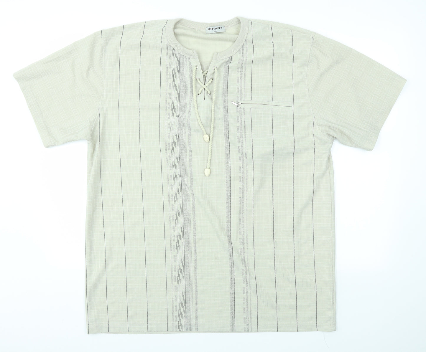 ZEEPMAYER Mens Green    T-Shirt Size 2XL