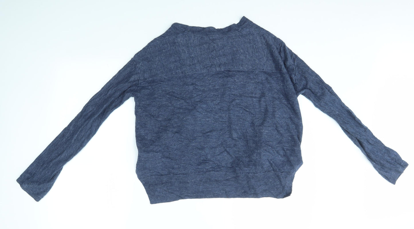 White Stuff Womens Blue   Cardigan Jumper Size 10