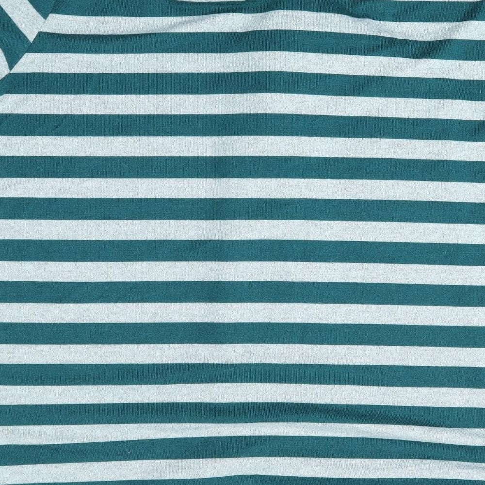 TIGI Womens Green Striped  Pullover Jumper Size 22