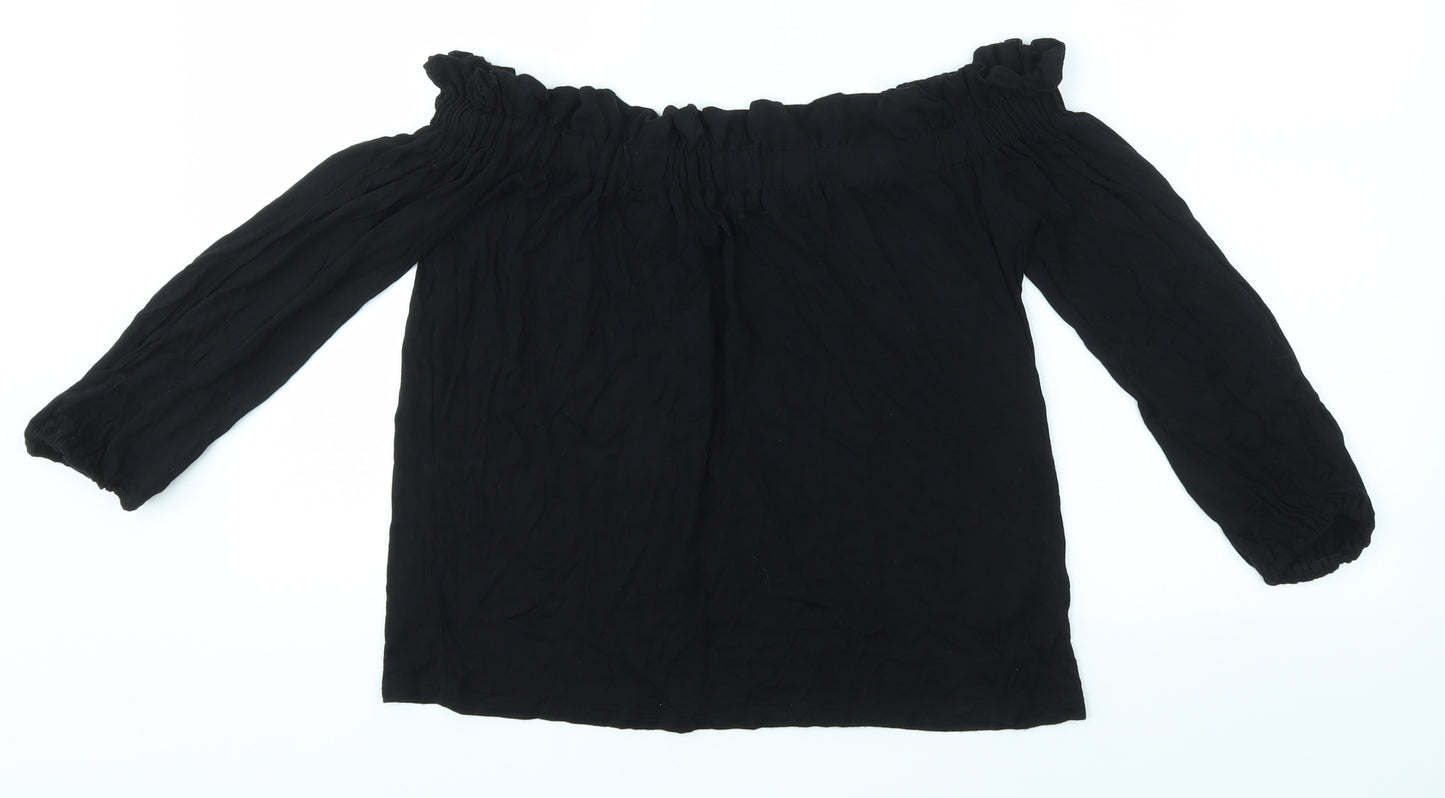Primark Womens Black   Basic Blouse Size S
