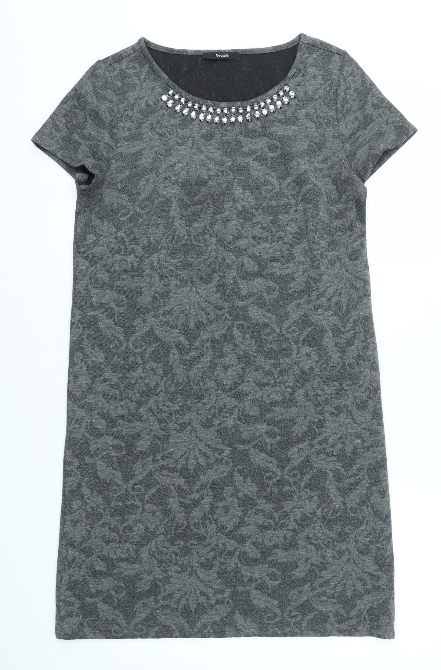 George Womens Grey   T-Shirt Dress  Size 10