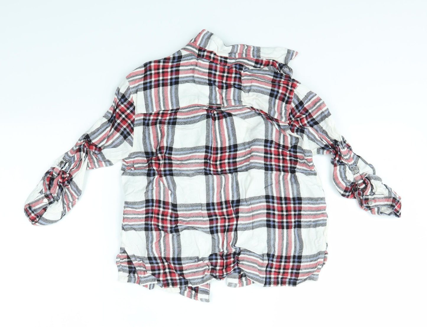 River Island Boys Ivory Check  Basic Button-Up Size 6 Years