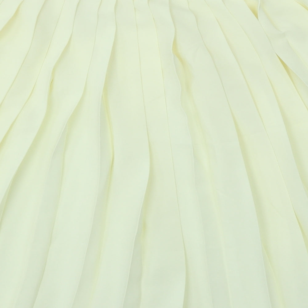 M&S Womens Ivory   A-Line Skirt Size 12