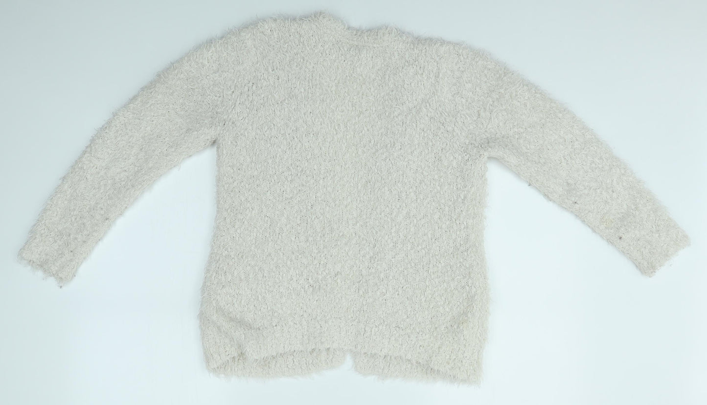 New Look Girls Ivory   Cardigan Jumper Size 10-11 Years