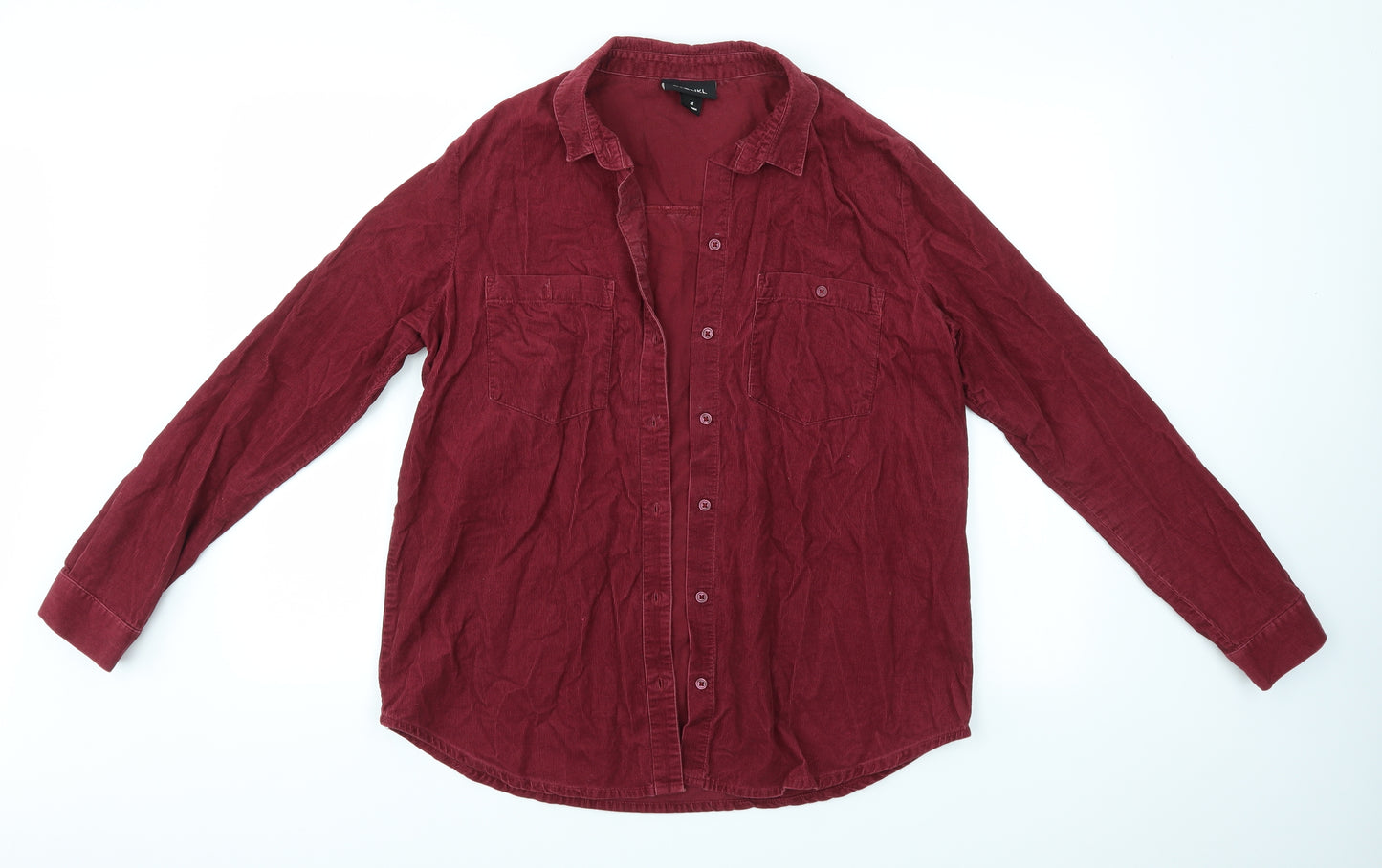 Monki Mens Red    Button-Up Size M