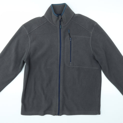 Atlantic Bay Mens Grey   Full Zip Jumper Size S