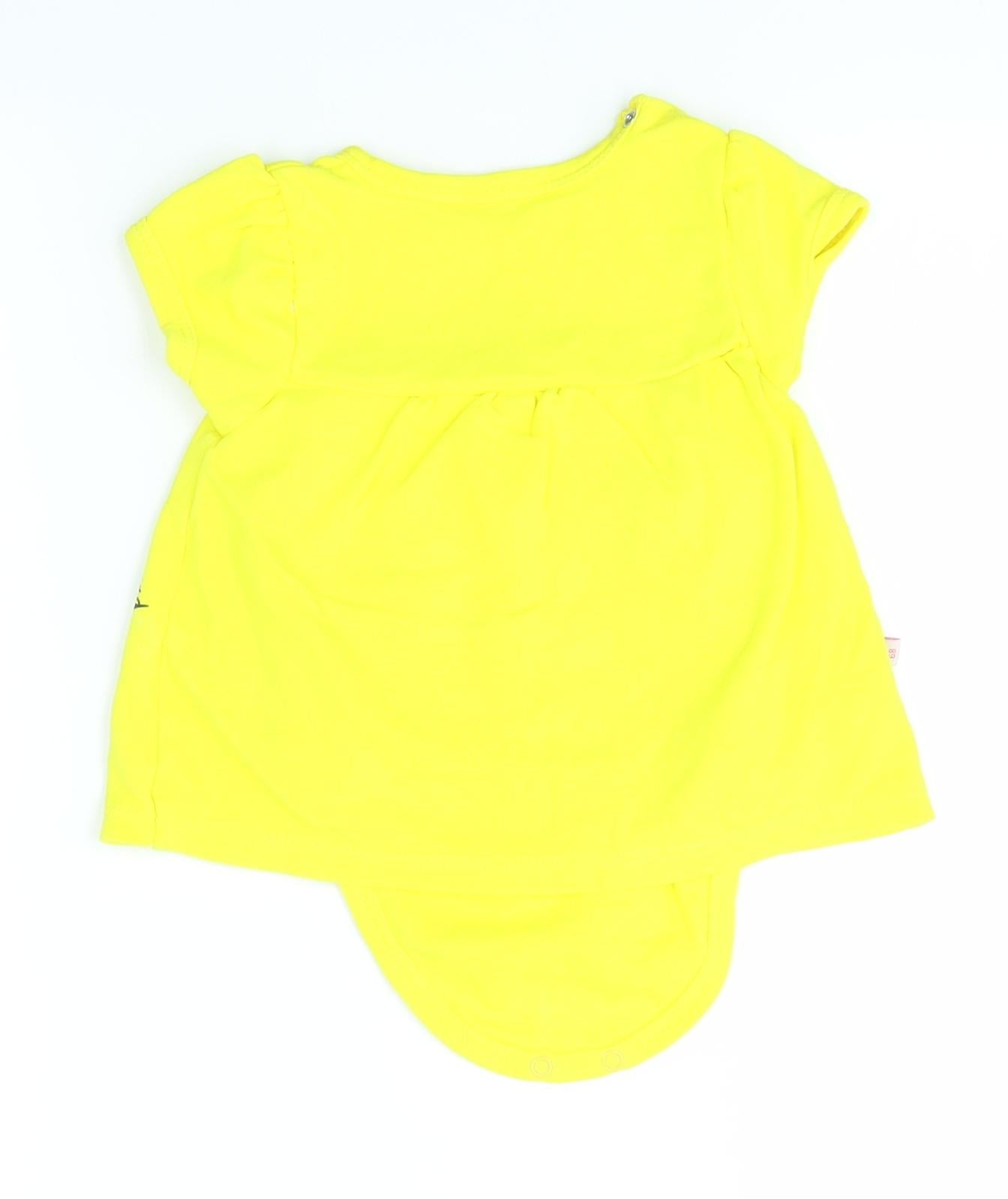 CANINI Baby Yellow   Basic T-Shirt Size 3-6 Months
