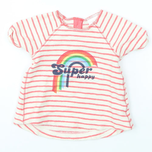 NEXT Baby Multicoloured Striped  Basic T-Shirt Size 0-3 Months