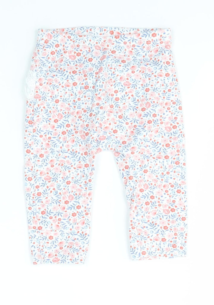 LITTLE NUTMEG Baby Multicoloured Floral  Jogger Leggings Size 3-6 Months