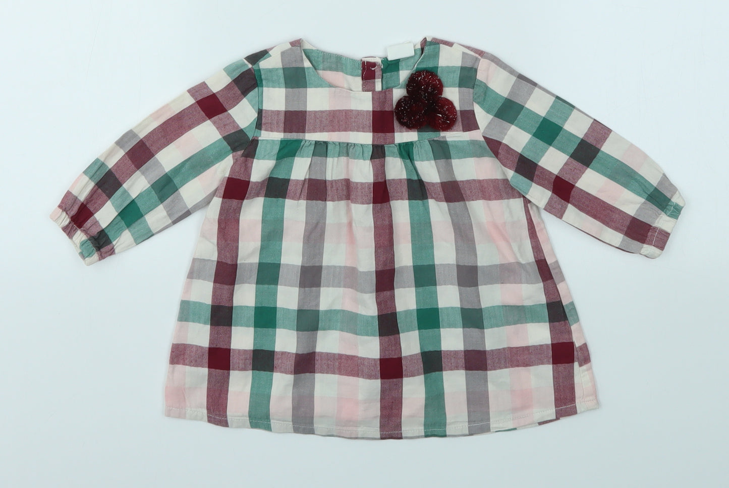 H&M Baby Multicoloured Check  Basic Blouse Size 3-6 Months