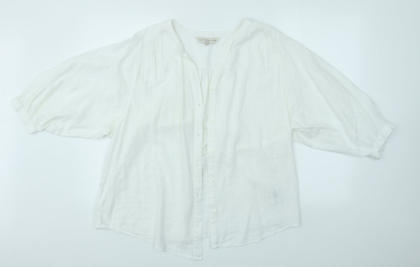 F&F Womens White   Basic Blouse Size 14