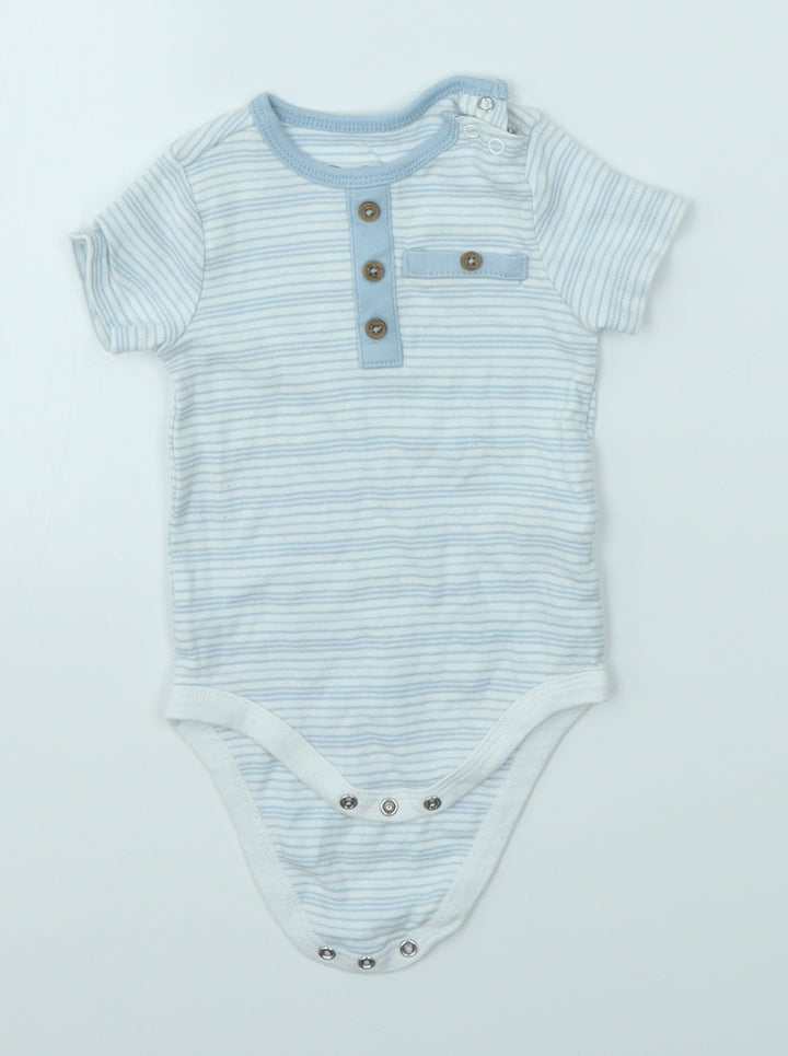 RENE ROFE Baby Multicoloured Striped Babygrow One-Piece Size 3-6 Months