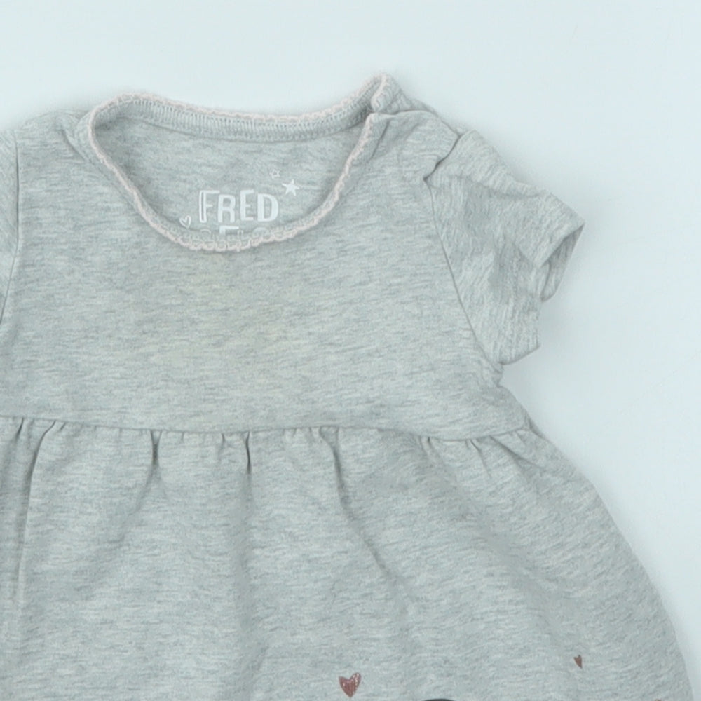FRED AND FLO Baby Grey   A-Line  Size 0-3 Months