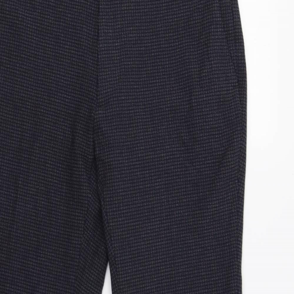 M&S Mens Blue Check  Dress Pants Trousers Size 32 L31 in