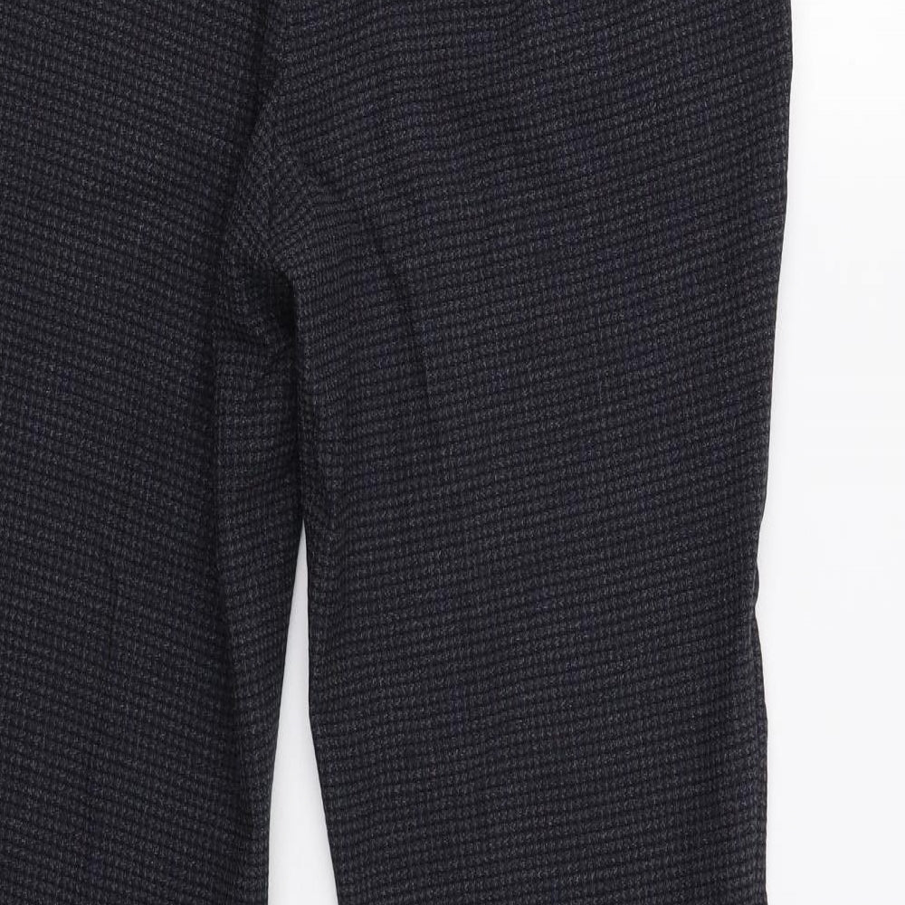 M&S Mens Blue Check  Dress Pants Trousers Size 32 L31 in
