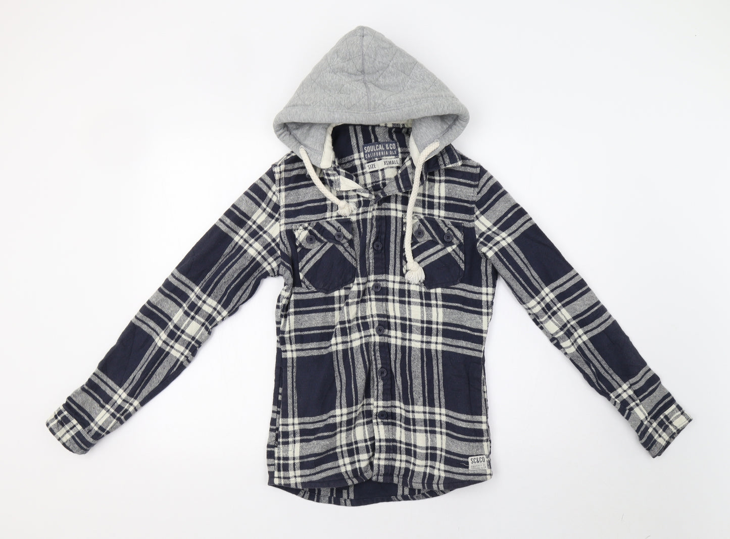 SoulCal&Co Womens Blue Check  Jacket  Size XS