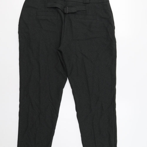 Dorothy Perkins Womens Green Check  Dress Pants Trousers Size 12 L27 in