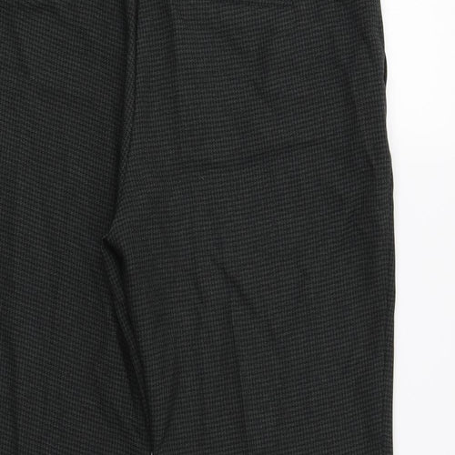 Dorothy Perkins Womens Green Check  Dress Pants Trousers Size 12 L27 in