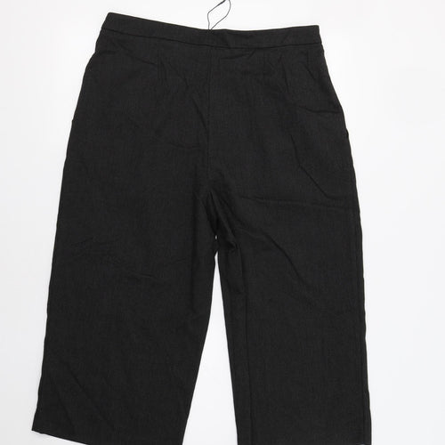 Primark Womens Brown Check  Cropped Trousers Size 16 L23 in