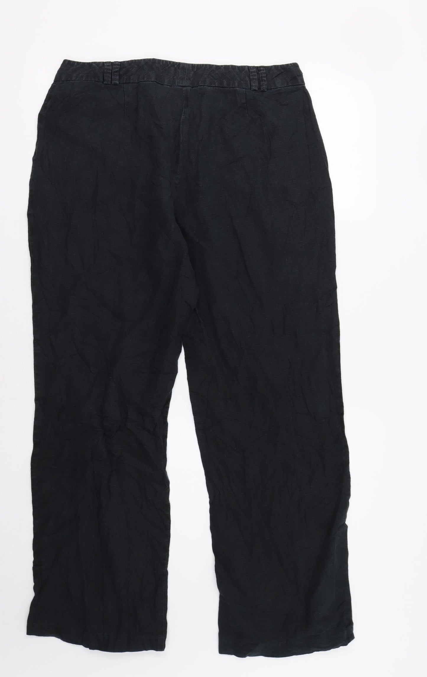 M&S Womens Blue   Trousers  Size 14 L29 in