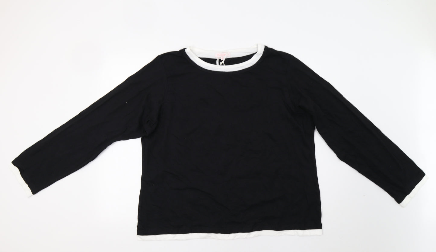 Victoria Jayne Womens Black   Basic T-Shirt Size 22