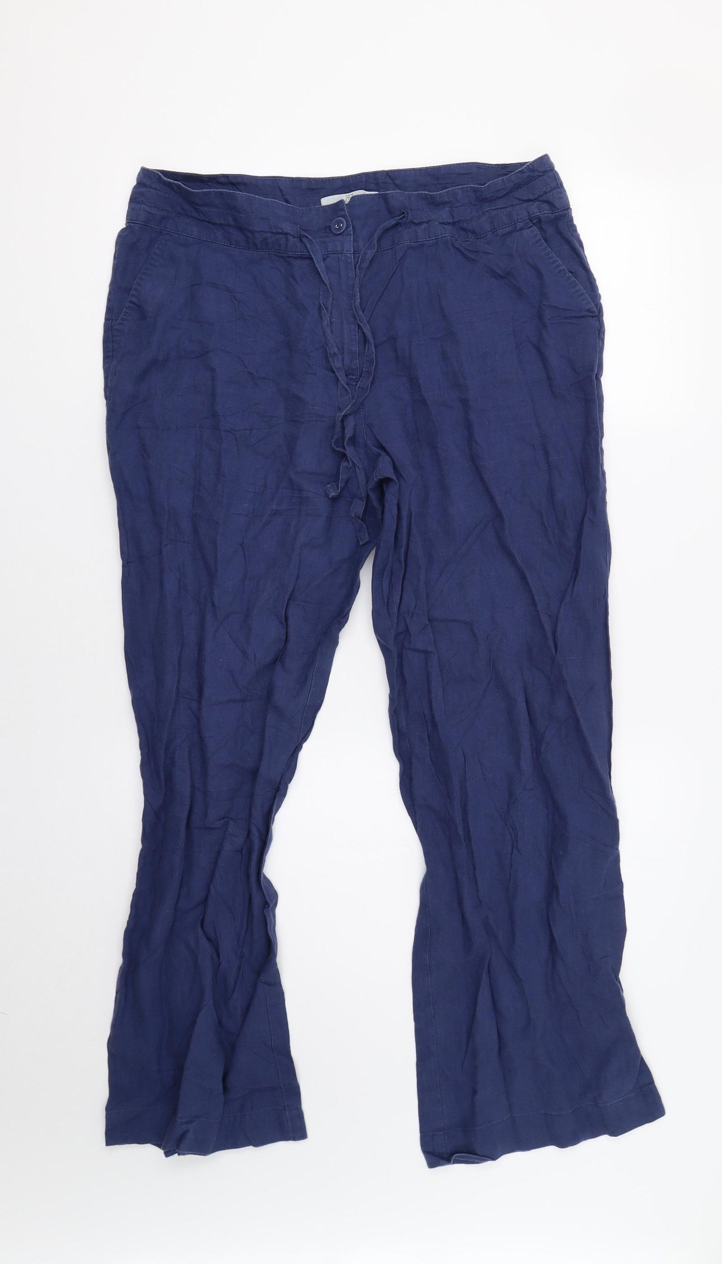 TU Womens Blue   Trousers  Size 14 L30 in