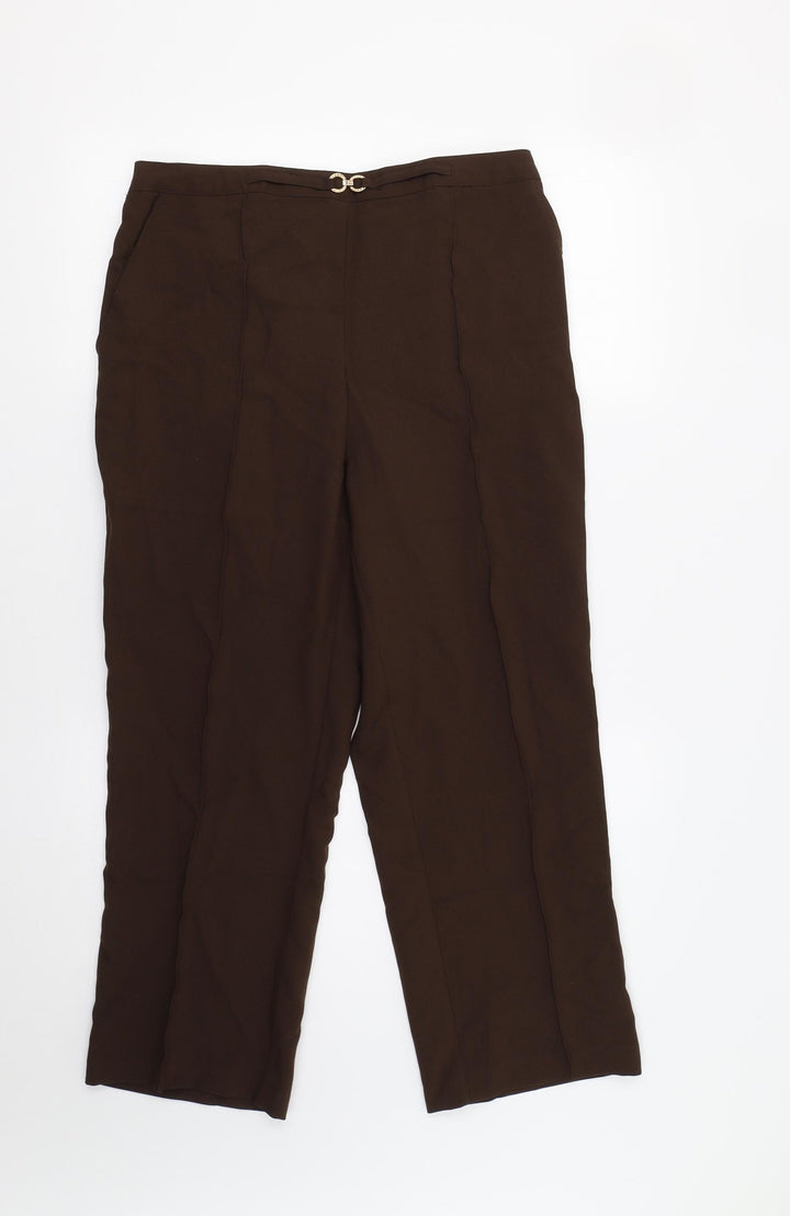Damart Womens Brown   Trousers  Size 16 L28 in