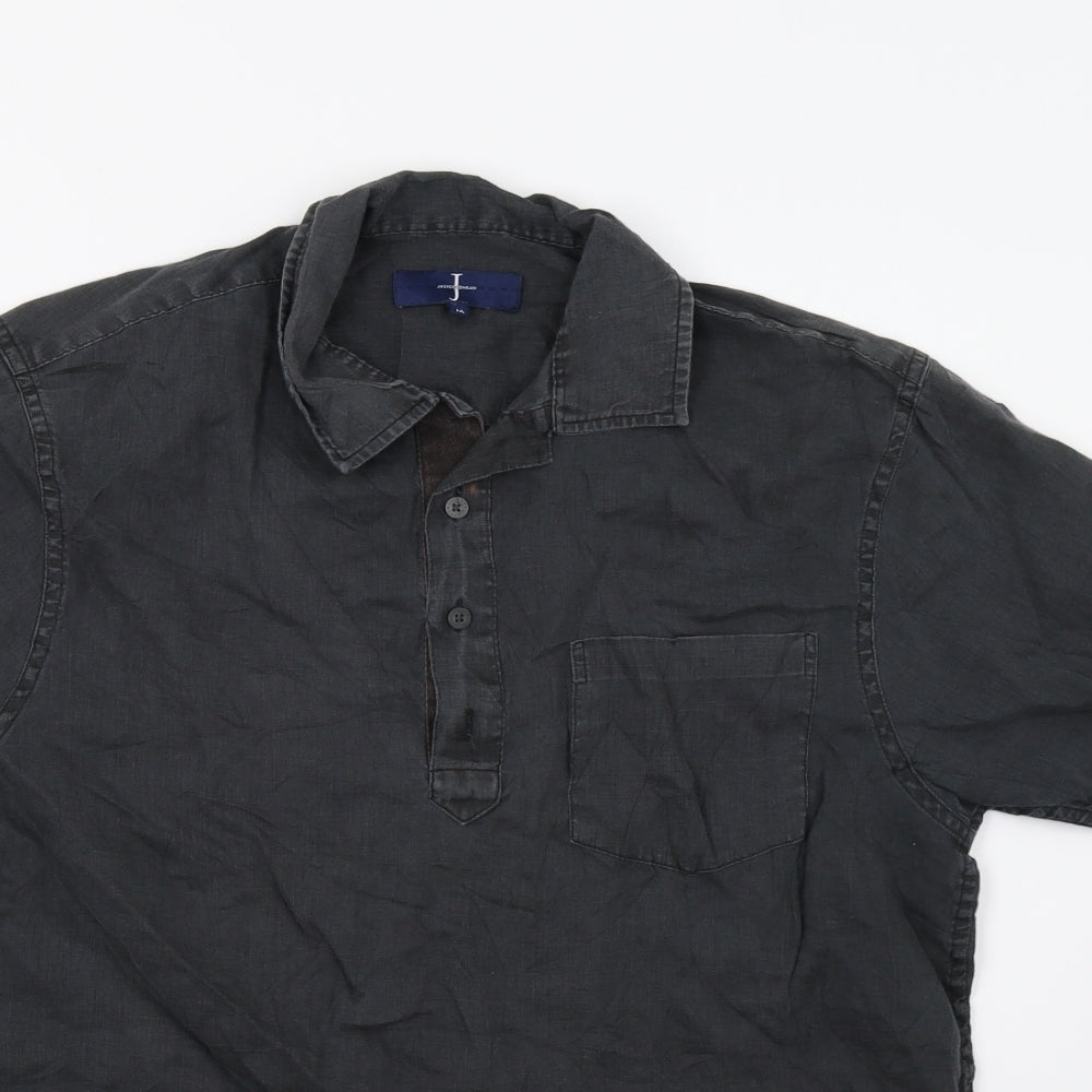 Jasper Conran Mens Grey    Polo Size M