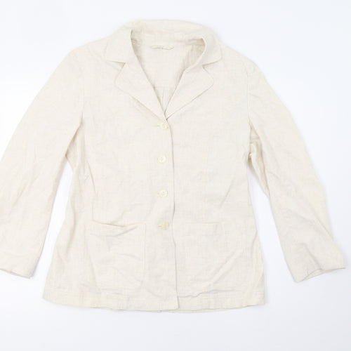 M&S Womens Ivory   Jacket Blazer Size 14