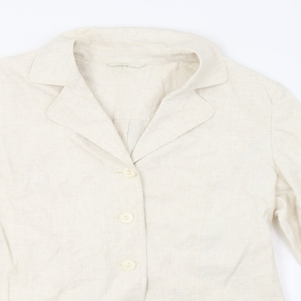 M&S Womens Ivory   Jacket Blazer Size 14