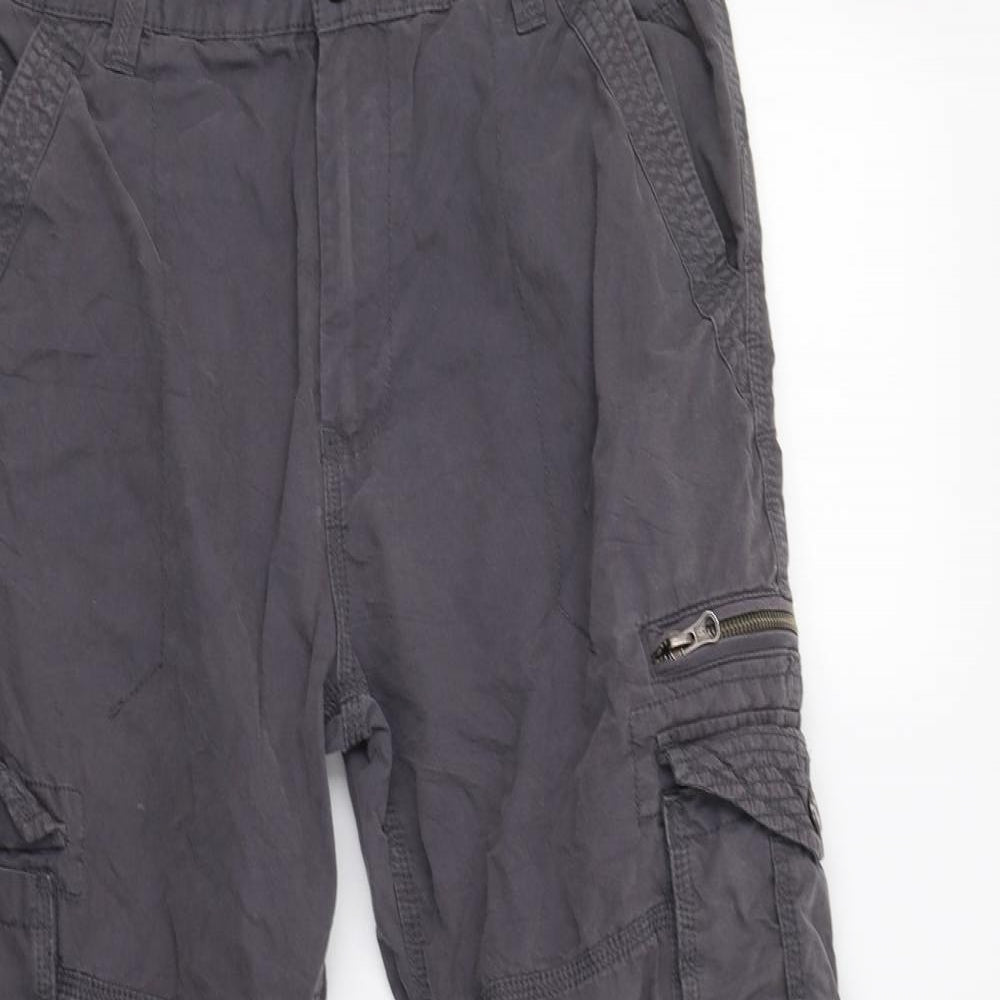 Easy Mens Grey   Cargo Trousers Size 34 L30 in